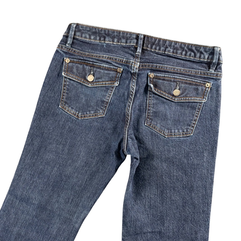 Banana Republic Womens Dark Wash Bootcut Jeans Stretch‎ Denim Casual 32x30